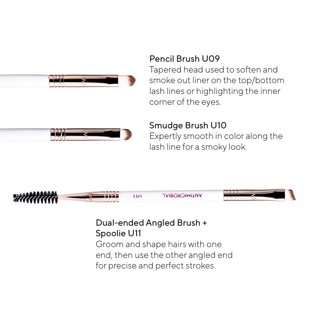 Pro Dual Angled + Spoolie Brush - Rebranded UVe Beauty 